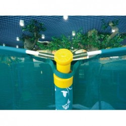 Trampoline Circulaire Rose Avec Filet 396 X 260 Cm | Piscineshorssolweb
