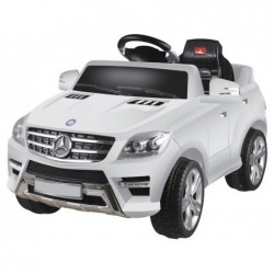Voiture tout-terrain alimentée par batterie Mercedes Benz en blanc ou rouge | Piscineshorssolweb