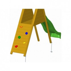 Rampa D’escalade 119x61 Cm. Pour Aire De Jeux Masgames Ma700013 | Piscineshorssolweb