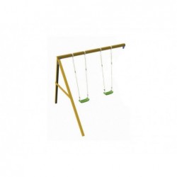 Double Balançoire De 120 Cm. Pour Aire De Jeux Masgames Ma700150