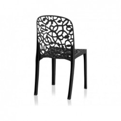 Mobilier de Jardin Chaise Modèle Flora Anthracite SP Berner 55396 | Piscineshorssolweb