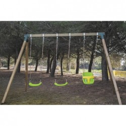 Balançoire enfant Nori avec siège bébé de Masgames MA70060 | Piscineshorssolweb