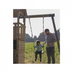 Parc enfant Kiosk XL avec Balançoire Individuelle de Masgames MA802111 | Piscineshorssolweb