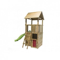 Tibidabo XL Terrain de jeu en bois avec maison de jeu et balançoire simple Masgames MA700253