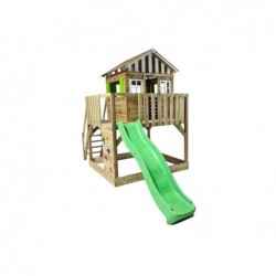 Lollipop L Parc de jeu en bois avec double balançoire Masgames MA700427X