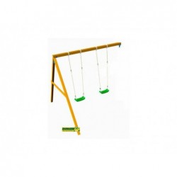 Lollipop XL Terrain de jeu en bois avec balançoire double Masgames MA700430 | Piscineshorssolweb