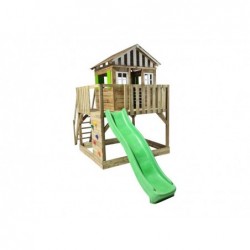 Lollipop XL Terrain de jeu en bois avec balançoire individuelle Masgames MA700429X