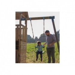 Lollipop XL Terrain de jeu en bois avec balançoire individuelle Masgames MA700429X | Piscineshorssolweb