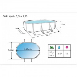 Piscine Toi Foret 8327 640x366x120 Cm | Piscineshorssolweb