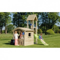 Aire De Jeux Avec Maison Mini Lookout Masgames Ma801801
