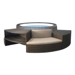 NetSpa Vita Premium Spa semi-rigide 73x184cm avec mobilier