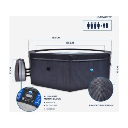 NetSpa Octopus Semi-Rigide 73x193 cm Spa | Piscineshorssolweb