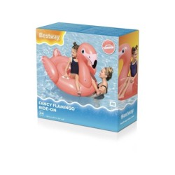 Flamingo Ride-On Inflatable 138x107 cm Bestway 41525 | Piscineshorssolweb