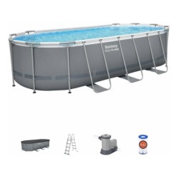 Piscine Hors Sol 549x274x122 Cm. Power Steel Bestway 56710