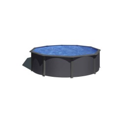 Piscine ronde aspect anthracite Dream Pool série Anthracite 300 x 120 cm Gre KIT300GY