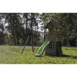 Aire De Jeux Avec Cabine Et Double Balançoire Tibidabo Masgames Masgames Ma700225 | Piscineshorssolweb