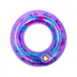 Bouée Gonflable Violette Avec Plumes De 91 Cm. Bestway 36153
