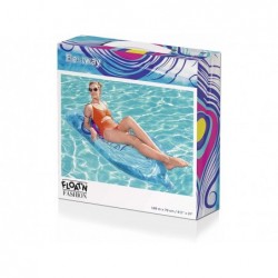 Matelas Gonflable 189x79 Cm. Bleu Avec Plumes Bestway 43241 | Piscineshorssolweb